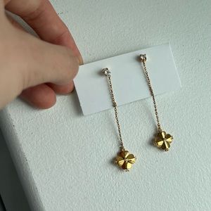Kate Spade Legacy Logo Flower Linear Earrings